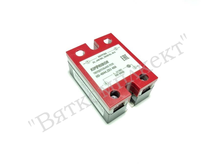 Реле твердотельное HD-4044 ZD3 [M02] управление 3-32VDC; коммутация 40A 440VAC