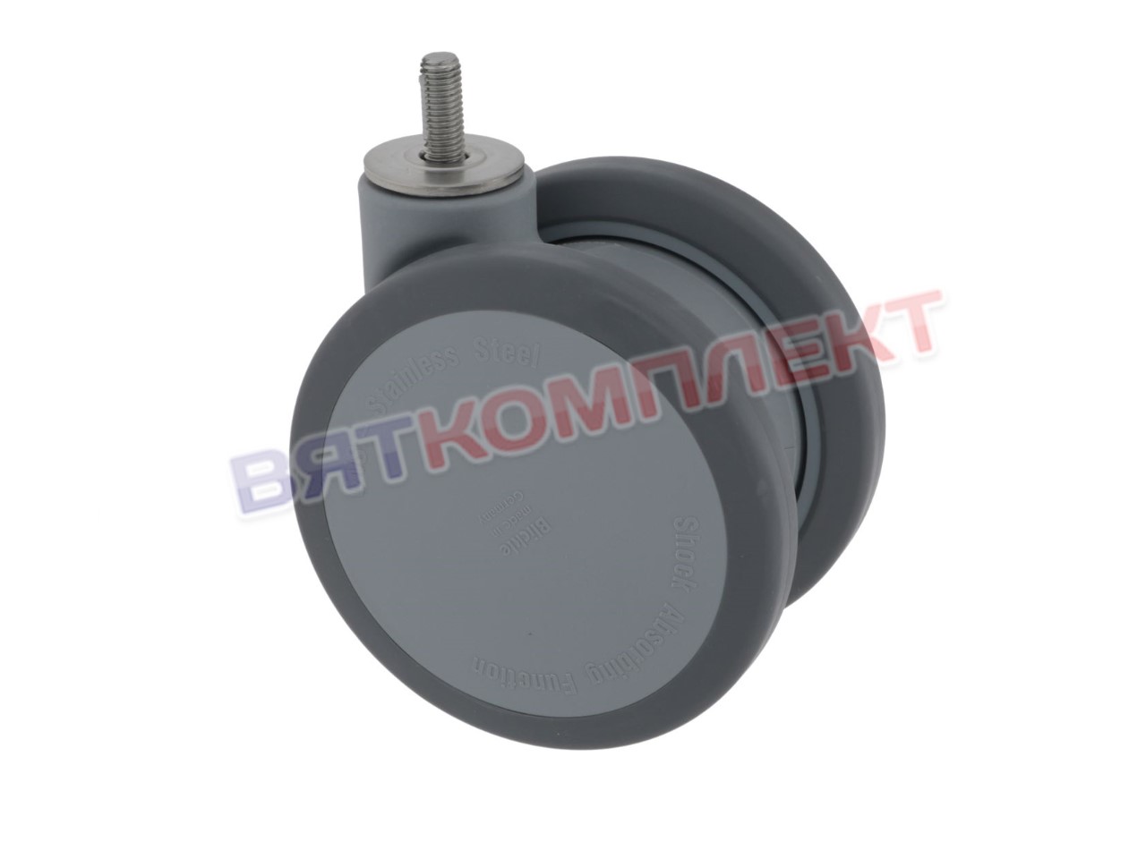 Поворотное колесо RATIONAL без тормоза ø125мм 60.74.680P / 60.74.680 (старые артикулы 60.60.101, 60.60.101V, 60.78.680)