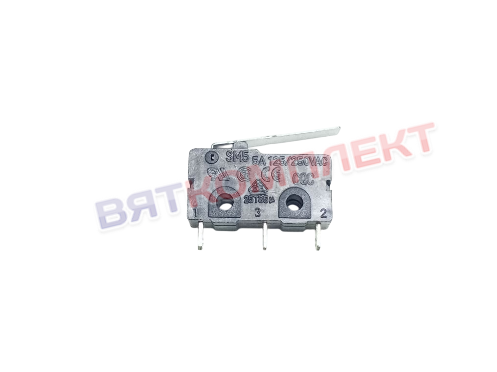 Микровыключатель SM5-02N-38G 250B 5A ON-ON