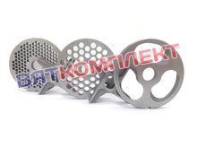 Комплект Решеток и Ножей мясорубки МИМ-600 (с буртом) с добавлением хрома